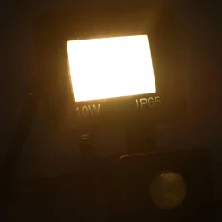 vidaXL Spotlight met sensor LED 10 W warmwit