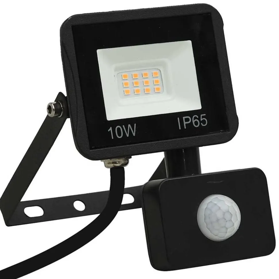 vidaXL Spotlight met sensor LED 10 W warmwit