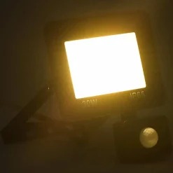 vidaXL Spotlight met sensor LED 30 W warmwit