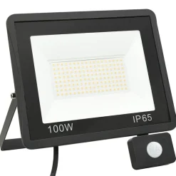 vidaXL Spotlight met sensor LED 100 W warmwit