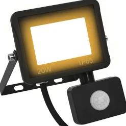 vidaXL Spotlight met sensor LED 20 W warmwit