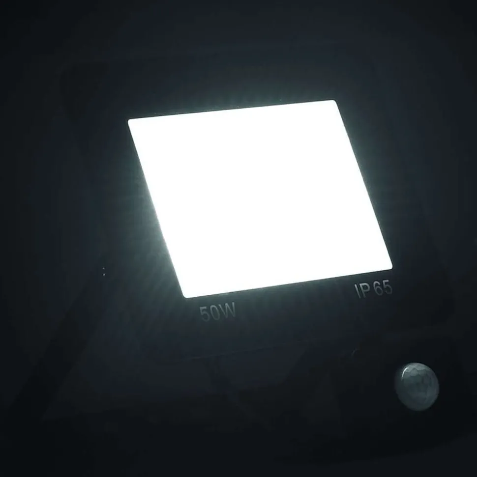 vidaXL Spotlight met sensor LED 50 W koudwit