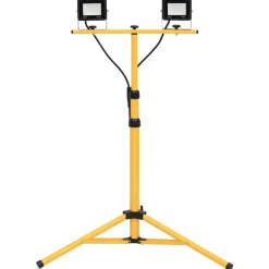 vidaXL Spotlight met statief LED 2x20 W koudwit