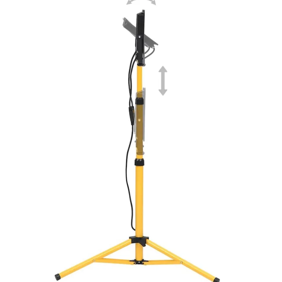 vidaXL Spotlight met statief LED 2x100 W koudwit