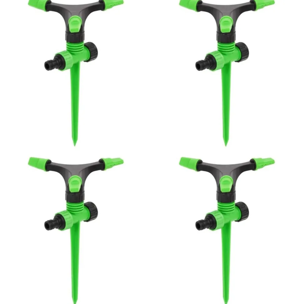 vidaXL Sproeiers 4 st 16x13,5x25,5 cm ABS en PP groen en zwart