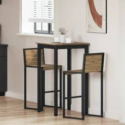 vidaXL Staande Bartafel Bewerkt hout