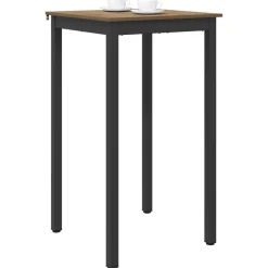 vidaXL Staande Bartafel Bewerkt hout
