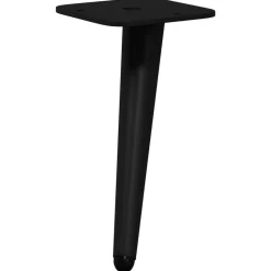 vidaXL Staande Voeten 2 pcs Zwart 56 x 56 x 100 mm IJzer
