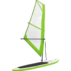 vidaXL Stand Up Paddleboard opblaasbaar met zeilset groen en wit