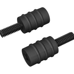 vidaXL Standoff Schroef 2 pcs Zwart M4 Rubber en Staal