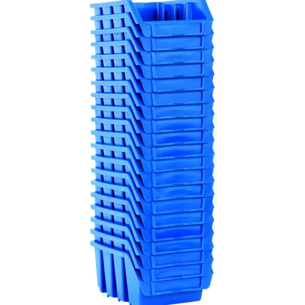 vidaXL Stapelbakken 20 st kunststof blauw