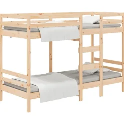 vidaXL Stapelbedframe zonder matras massief grenenhout 90x200 cm