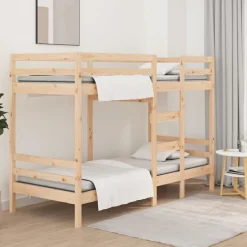 vidaXL Stapelbedframe zonder matras massief grenenhout 90x200 cm