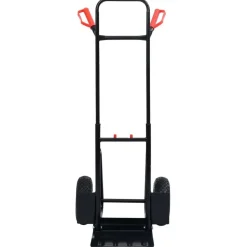 vidaXL Steekwagen telescopisch 200 kg zwart en rood