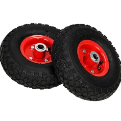 vidaXL Steekwagenwielen 2 st 3,00-4 (245x82) rubber