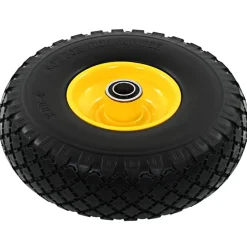 vidaXL Steekwagenwielen 3,00-4 (260x85) massief PU 2 st