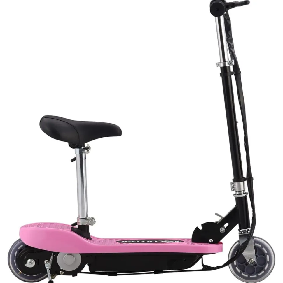 vidaXL Step elektrisch met zitje 120 W roze
