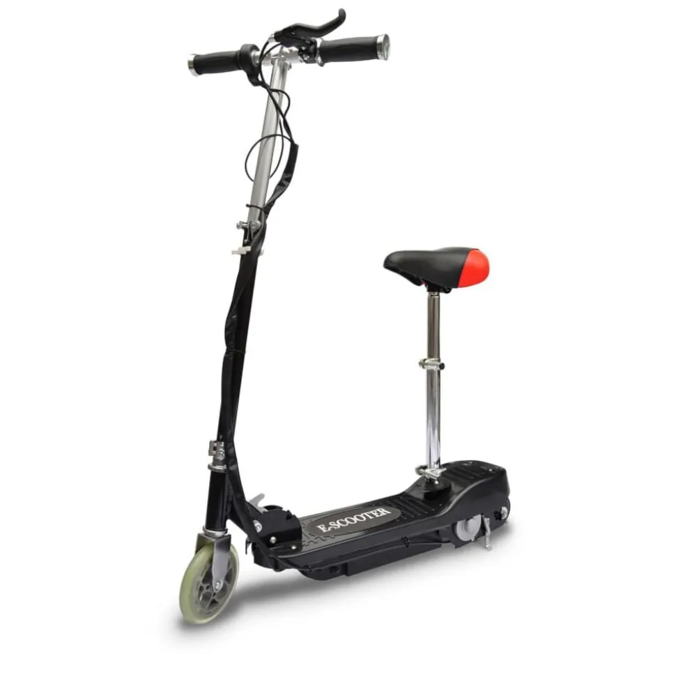 vidaXL Step elektrisch met zitje 120 W zwart