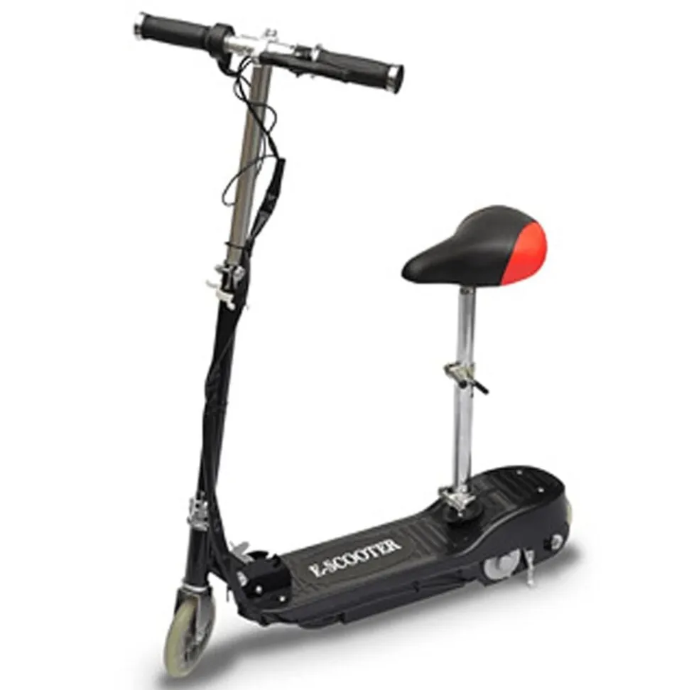 vidaXL Step elektrisch met zitje 120 W zwart