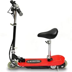 vidaXL Step elektrisch met zitje 120 W rood