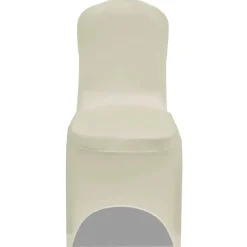 vidaXL Stoelhoes stretch 4 stuks Crèmekleurig