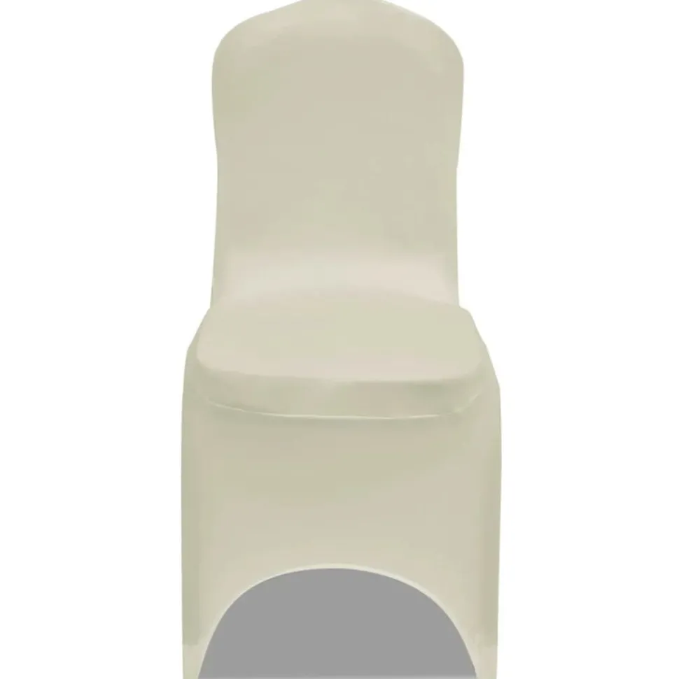 vidaXL Stoelhoes stretch 4 stuks Crèmekleurig