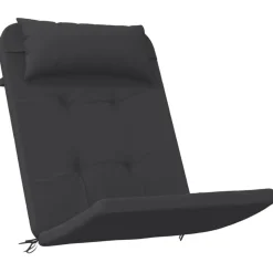 vidaXL Stoelkussens 2 st Adirondack oxford stof zwart