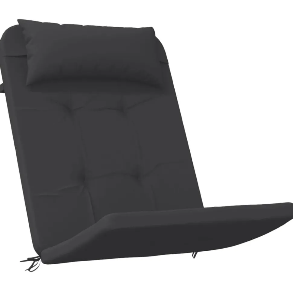 vidaXL Stoelkussens 2 st Adirondack oxford stof zwart