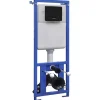 vidaXL Stortbak verborgen hoog 11 L 41x41x(110-125) cm