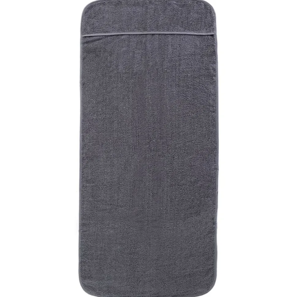 vidaXL Strandhanddoeken 2 st 400 g/m² 60x135 cm stof antracietkleurig