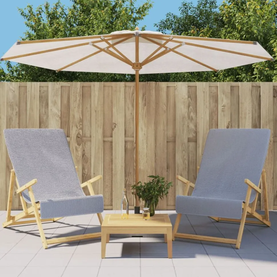 vidaXL Strandhanddoeken 2 st 400 g/m² 60x135 cm stof grijs
