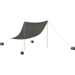 vidaXL Strandluifel met zandankers 214x236 cm grijs