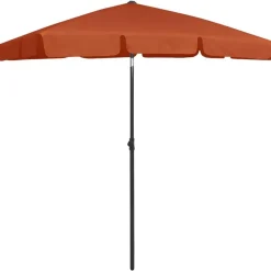 vidaXL Strandparasol 180x120 cm terracottakleurig