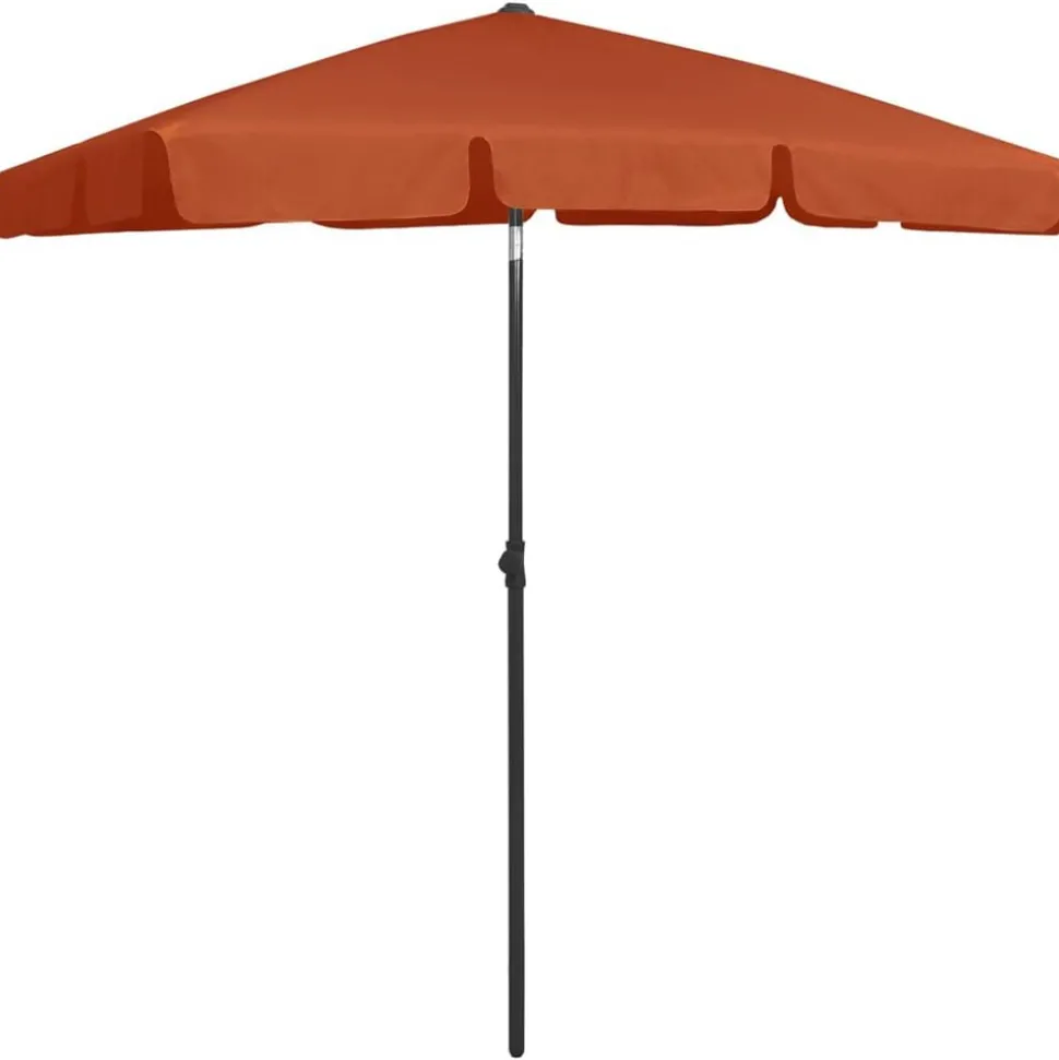 vidaXL Strandparasol 180x120 cm terracottakleurig