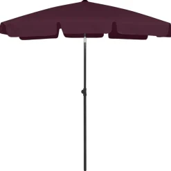 vidaXL Strandparasol 180x120 cm bordeauxrood