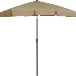 vidaXL Strandparasol 180x120 cm taupe