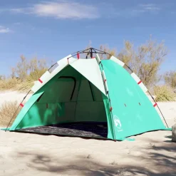 vidaXL strandtent 3-persoons waterdicht snelontgrendeling zeegroen