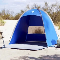 vidaXL Strandtent 3-persoons waterdicht azuurblauw