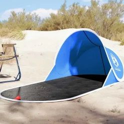 vidaXL Strandtent pop-up waterdicht azuurblauw