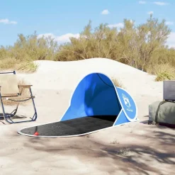 vidaXL Strandtent pop-up waterdicht azuurblauw