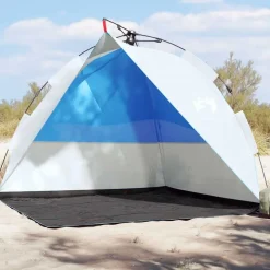 vidaXL Strandtent waterdicht snelontgrendeling azuurblauw