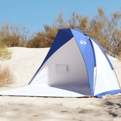 vidaXL Strandtent 268x223x125 cm 185T polyester azuurblauw