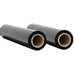 vidaXL Stretchfilm 2 st 17 μm 50 cm x 150 m zwart