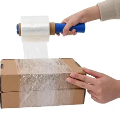 vidaXL Stretchfilm met handvat 10 st transparant 23 μm 10 cm x 150 m