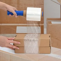 vidaXL Stretchfilm met handvat 10 st transparant 23 μm 10 cm x 150 m