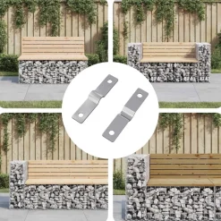 vidaXL Strijkplaat 2 pcs Zilver 50 x 10 x 1,2 mm IJzer