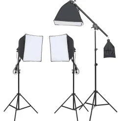vidaXL Studioverlichtingsset met statief en softbox