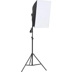 vidaXL Studioverlichtingsset met achtergronden en softboxen