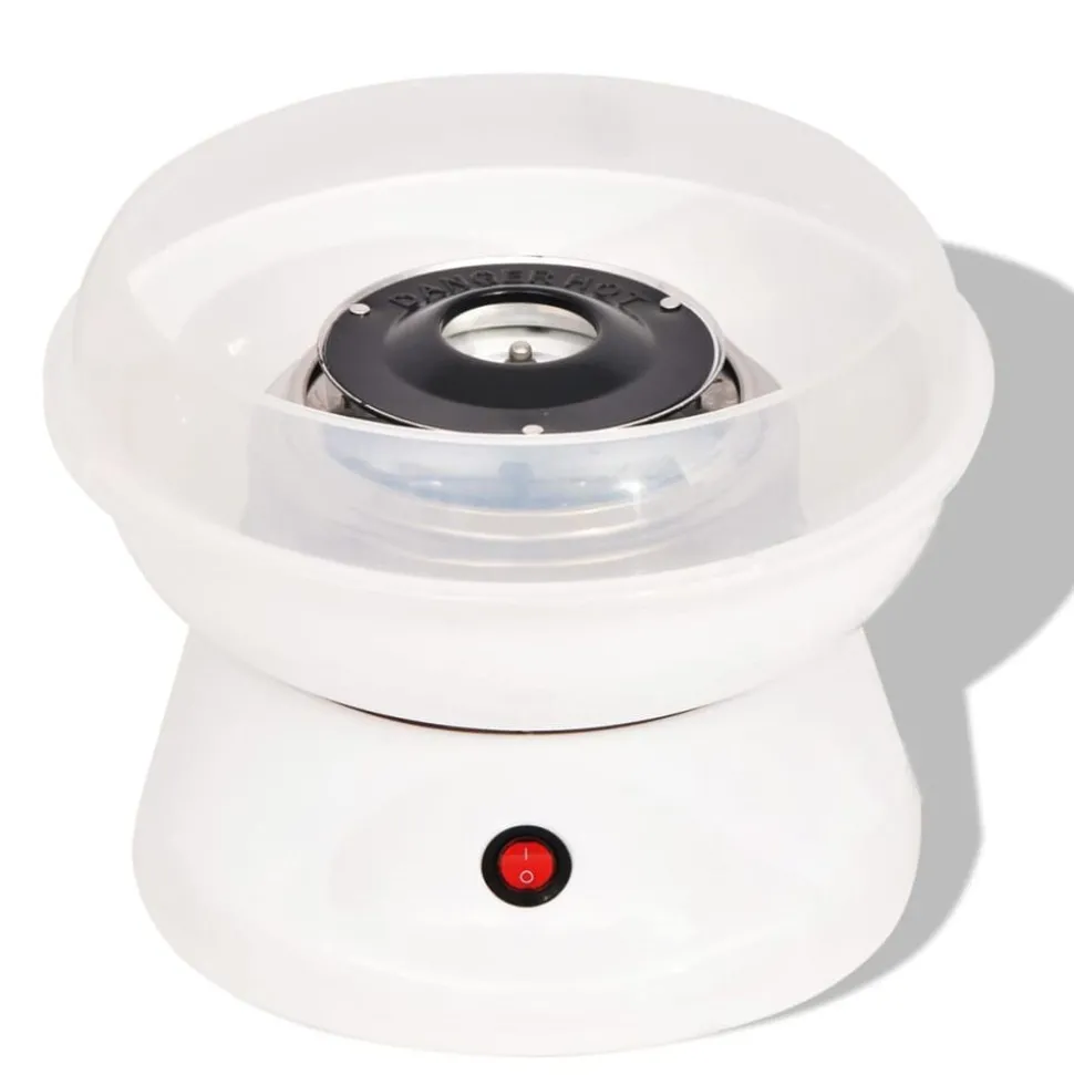 vidaXL Suikerspinmachine 480 W wit