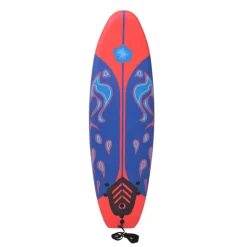 vidaXL Surfplank 170 cm blauw en rood